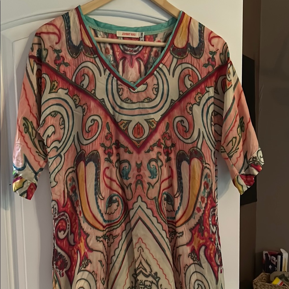 Johnny Was Multicolor Patterned Women's Top